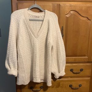 FAHERTY Cloud-Soft BABY-ALPACA Sweater⛅️💖⛅️Size XL
